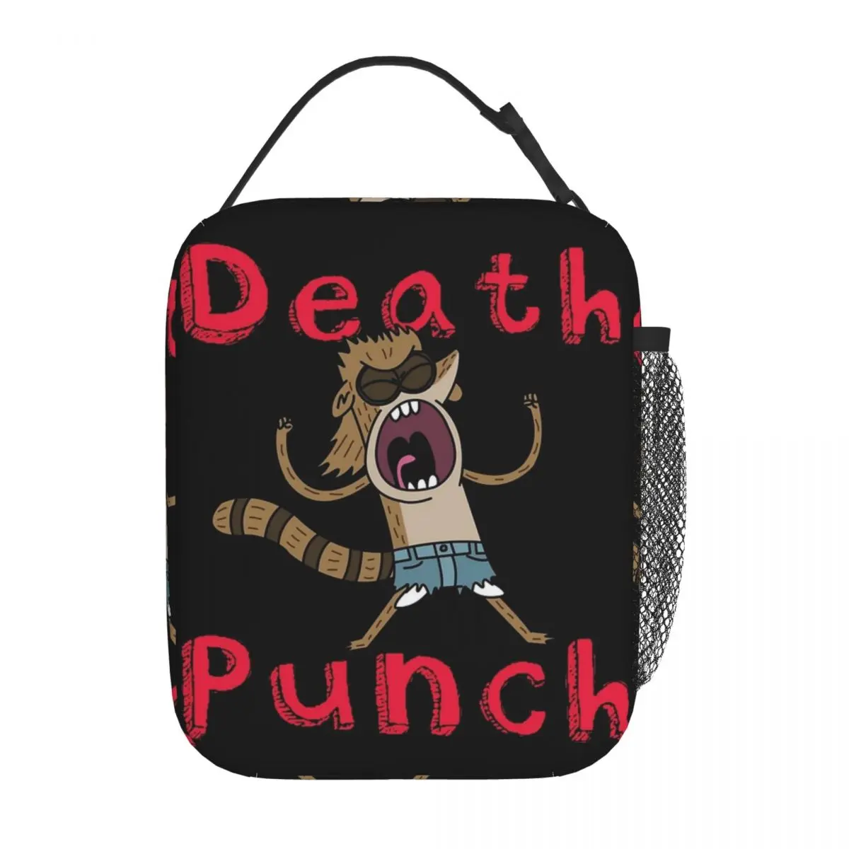 lancheiras-rigby's-death-punch-of-death-regulars-mostrar-merch-almoco-recipiente-causal-refrigerador-lancheira-termica-para-ao-ar-livre