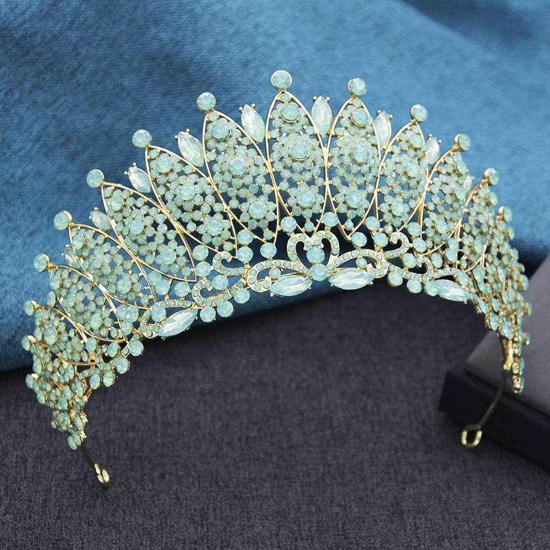 Luxury Rhinestone Tiara for Bride Tiaras and Crowns Party Pageant Wedding Crown Hair Jewelry Headbands Costume Accessories