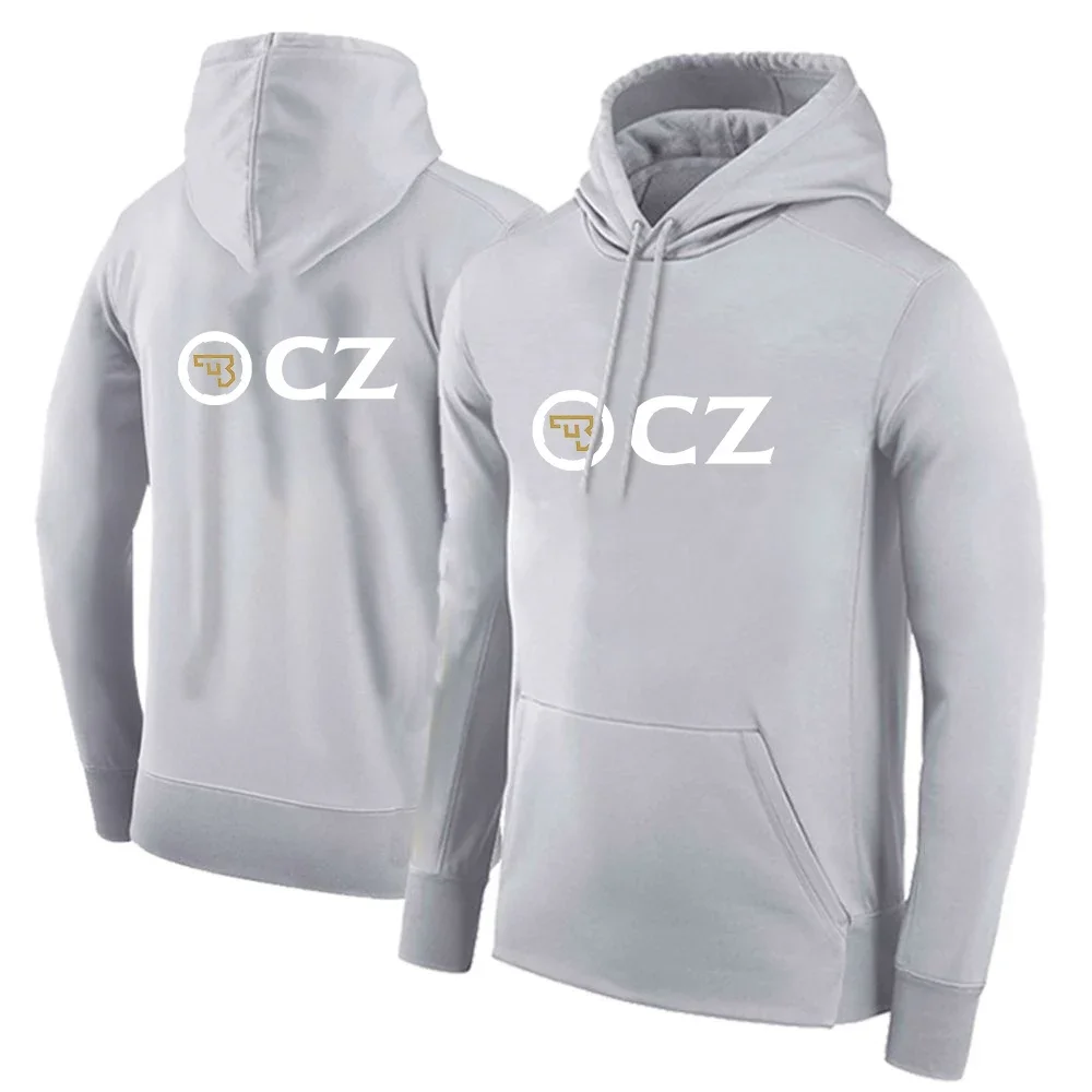 

CZ Ceska Zbrojovka Men sportswear Czech Firearms suit leisure sport fashion color matching hoodie and sweatpant suit 2024 new