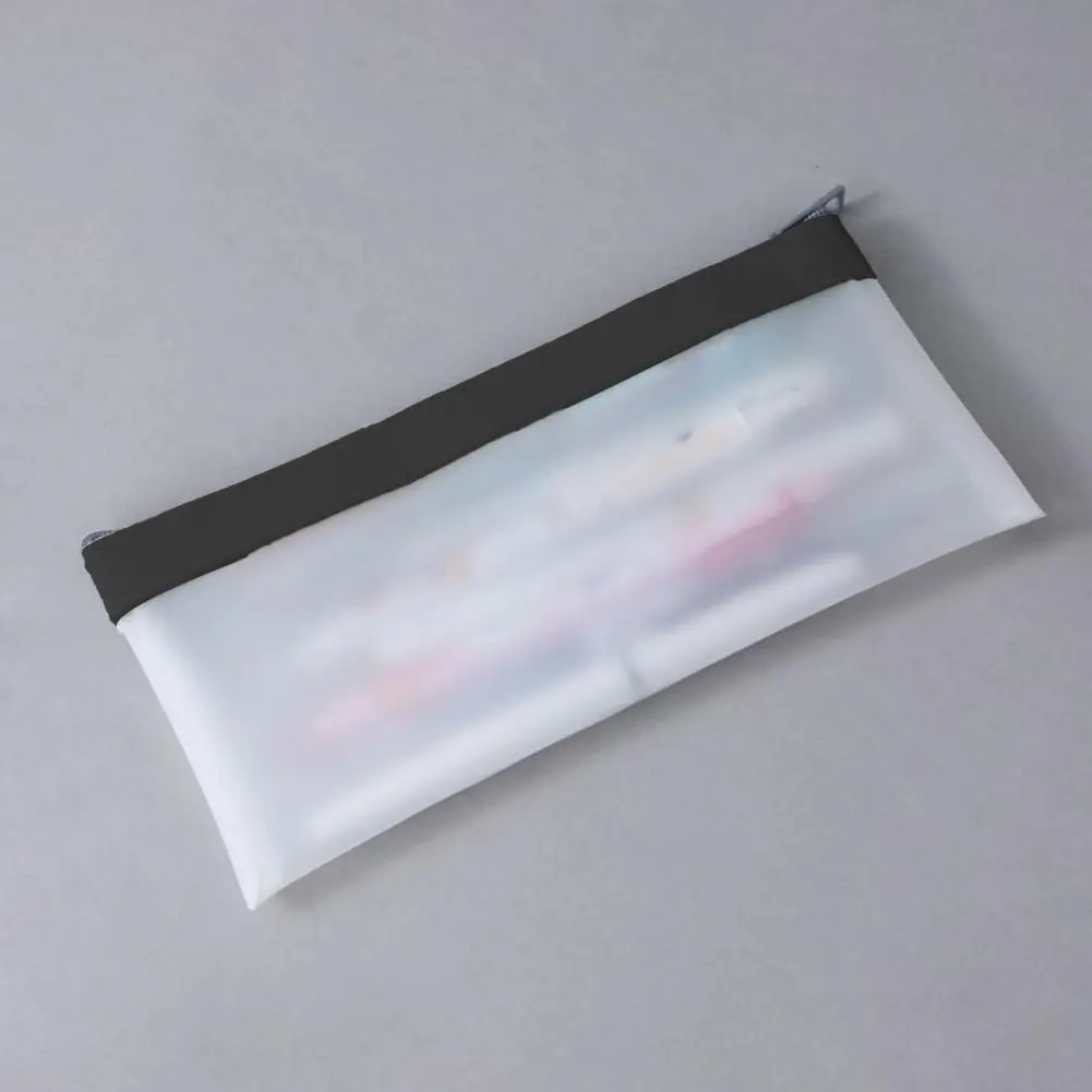 Torebka na suwak przezroczysta piórnik z zapięciem na zamek wodoodporna zapinana ołówkiem etui z zamkiem błyskawicznym pojemność przezroczystego makijażu do szkoły