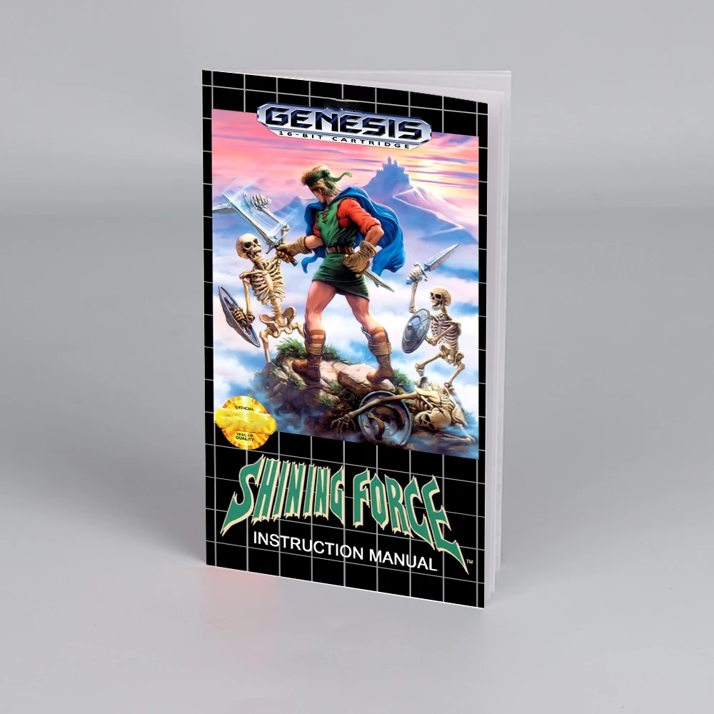 Shining Force 1 2 USA Manual for Sega 16 bit Megadrive Genesis High Quality Instructions