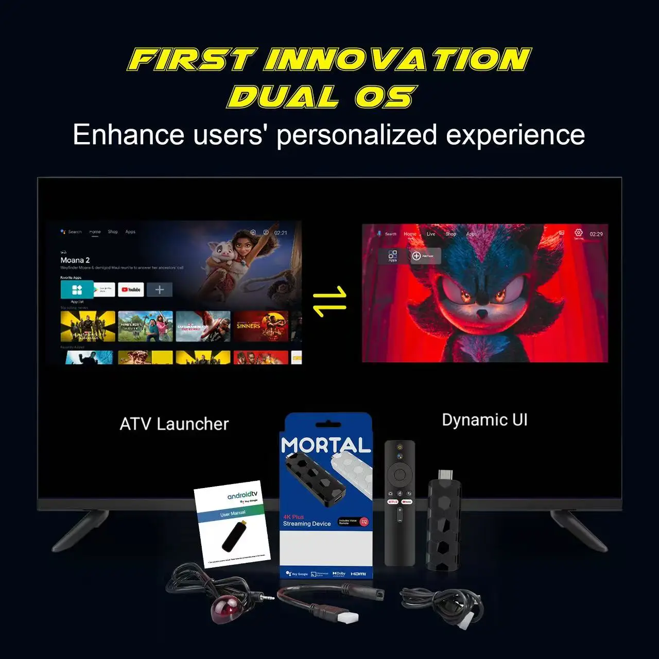 Global R3+ 8K HD Smart TV Box Android 14 WiFi Dual Band 2.4G/5.8G Support Google Bluetooth5.0 Streaming Media Player Set Top Box