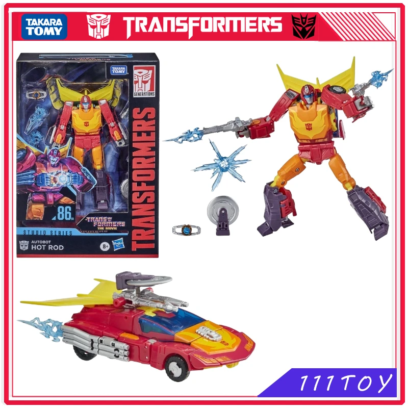 

In Stock Transformers toy Studio Series 86-04 Deluxe Class The Movie1986 Autobot Hot Rod Toys Action Figures Collectible Hobbies