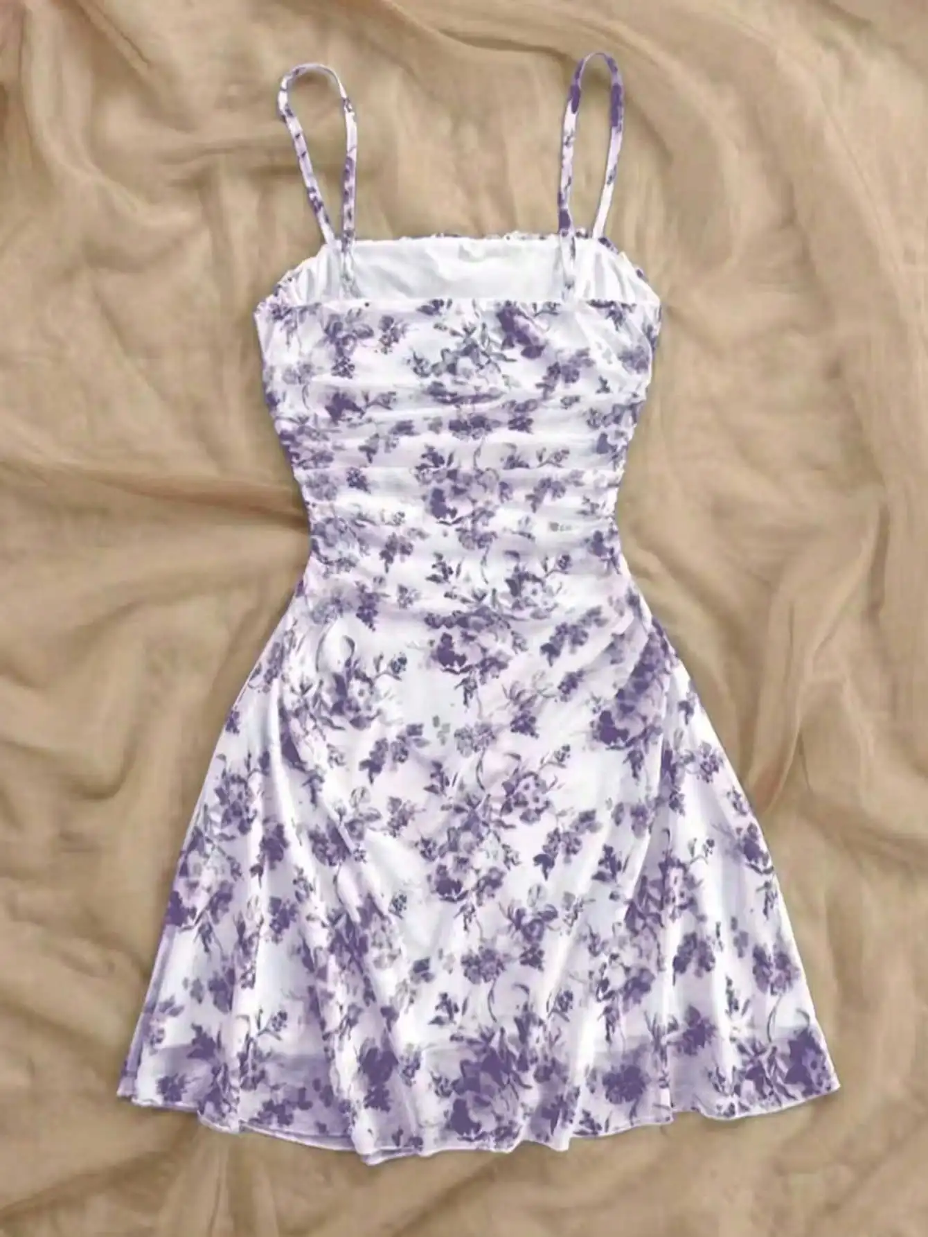 2026 Damen Sommerkleid Jugendliches Neues Blumenprint-Neckholder-Kleid Modisch und Elegant Ganzjahres-Kinderkleid – Detail 21