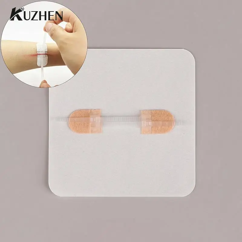 1pc Zipper Tie Wound Closure Patch Hemostatic Patch Wound Fast Suture Zipper Band-Aid Outdoor Portable