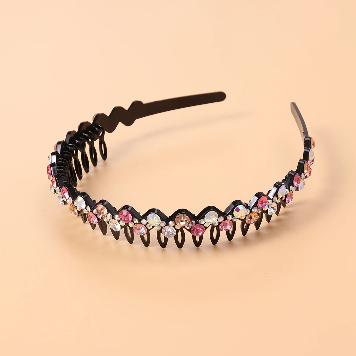 

Shiny Crystal Hair Hoop Rhinestone Headbands Toothed Comb Stylish Fashionable Sparkling Birthday Party Christmas Halloween