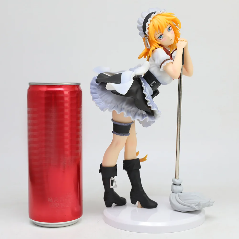 21CM Anime Game Girls Frontline G36 Maid Broom Dress Up Standing Model Toy Gift Collection Action Figure PVC
