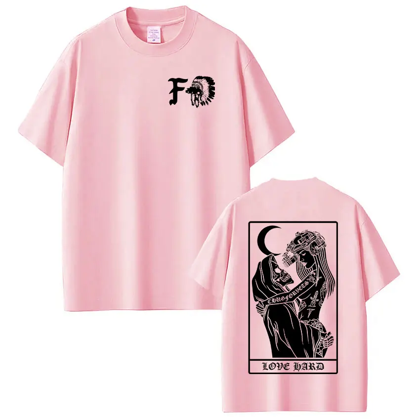 Forward Observations Group Skeleton Grafik-T-Shirt für Herren und Damen, modisch, Vintage, übergroß, lässig, kurzärmelig, Streetwear – Detail 5