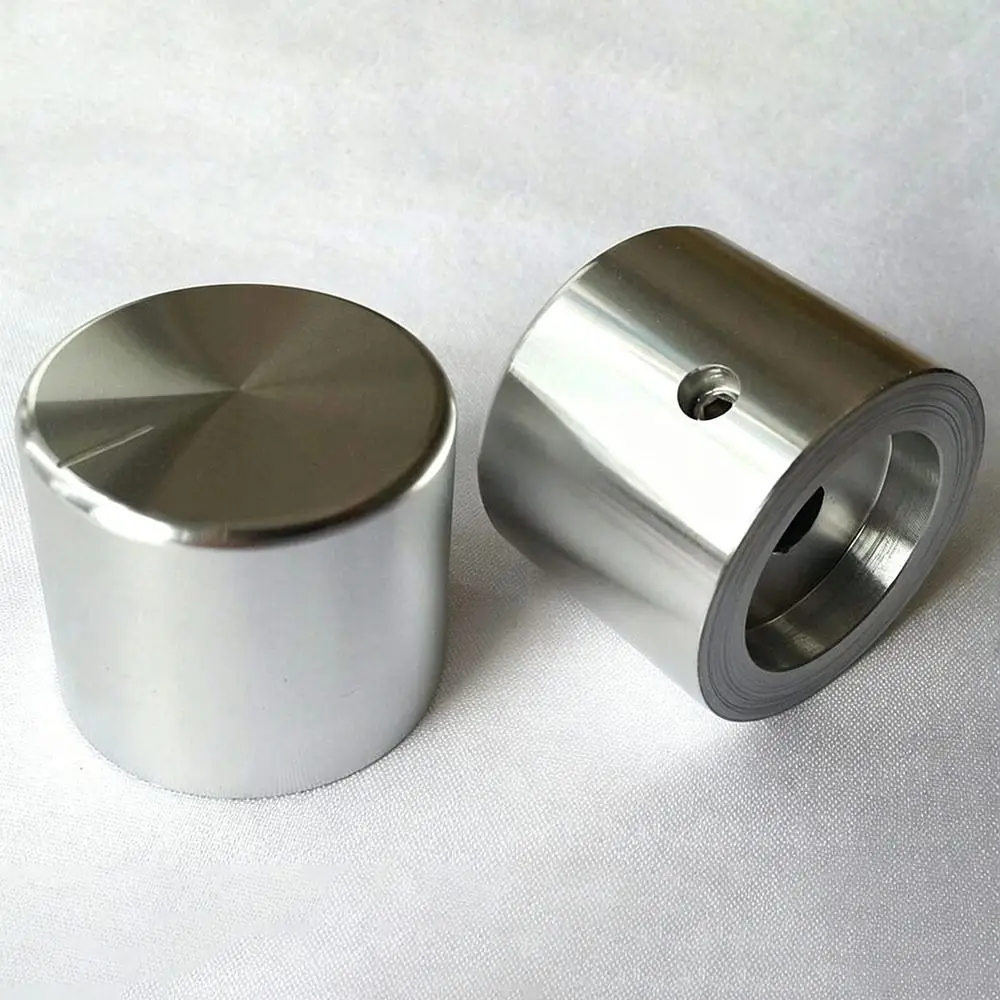 1Pcs 30x25mm Aluminum Volume Knob CNC Machined Anodized Surface Amplifier Volume Control Knob 6mm Shaft Hole M4 Set Screw