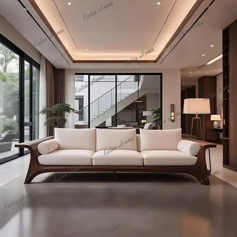 Factory Direct Cushion Vintage Living Room Sofas Aesthetic Beige Modern Living Room Sofas Mid Century Arm Divano Soggiorno Home