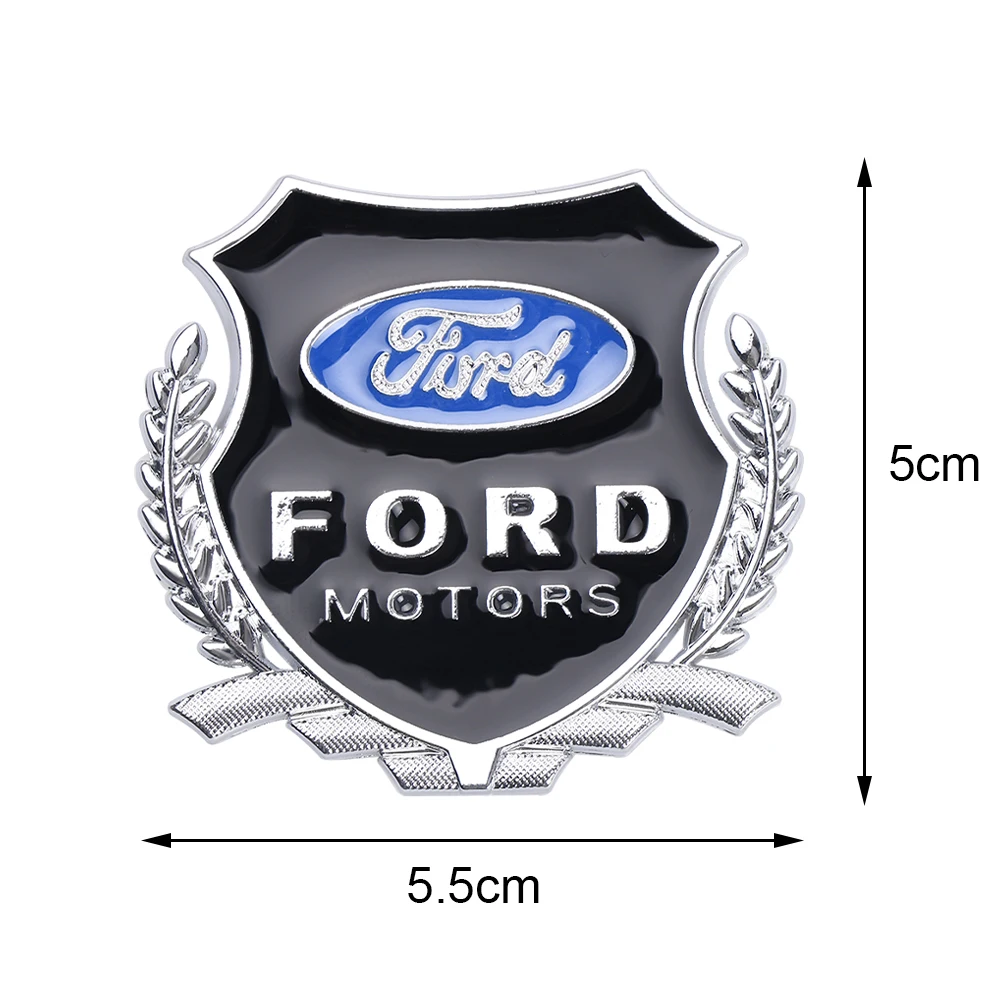 3D Metal Car Badge Body Trunk Sticker Auto Window Refit Decal Accessories For Ford Ranger Focus Kuga Mustang MAX Transit Mondeo