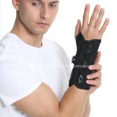 Imagen 2 del producto Muñequera con placa de acero, soporte de muñeca fxed para muñeca torcida, alivio del dolor de mano, artritis, túnel carpiano, pulsera para esguince de mano