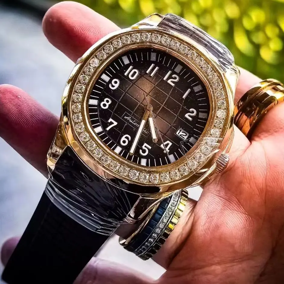 OKPLAY Men Automatic Watch Vintage 42mm Square Mechanical Wristwatch 10Bar Waterproof Luminous NH35 Sapphire Mirror NH35