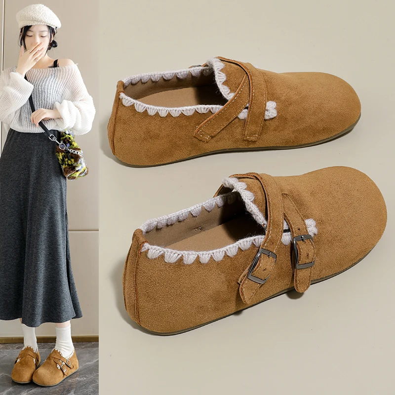 

Fashion Women's Loafers Retro Casual Flat Shoes for Women Comfortable Breathable Full-Coverage Trend Women's Shoes Zapatos Mujer