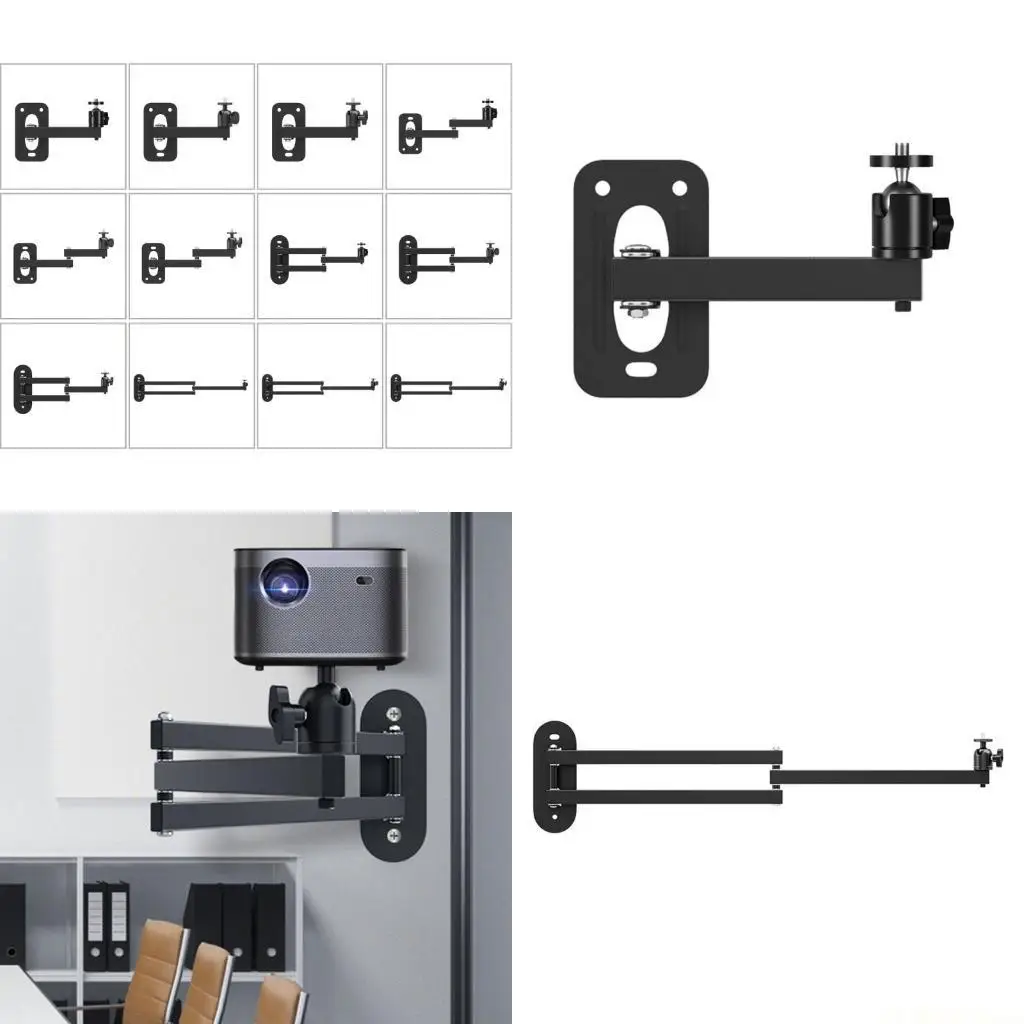 

E56B Металлическая настенная подставка для проектора с винтовым креплением 1/4 для стойки держателя различных устройств
