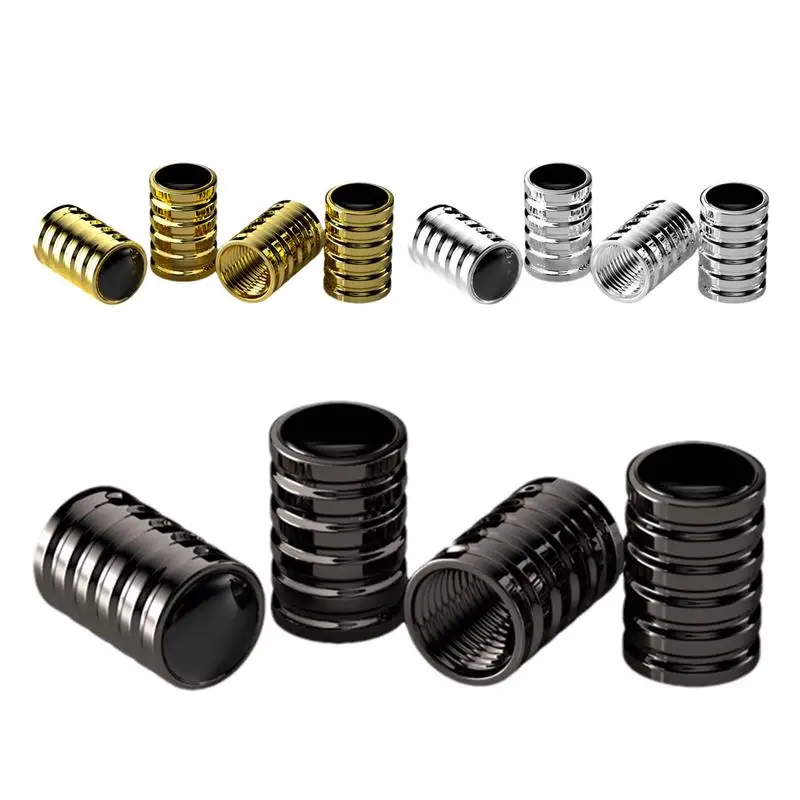 Tire Valve Caps 4pcs Tire Air Caps Valve Stem Covers Car Tire Valve Stem Caps Dustproof Tire Valve Covers Wheel Caps for Car