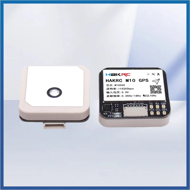 

GPS-модуль HAKRC M10 с компасом, керамическая антенна, встроенные светодиодные индикаторы 25x25 мм для радиоуправляемого самолета FPV дальнего действия