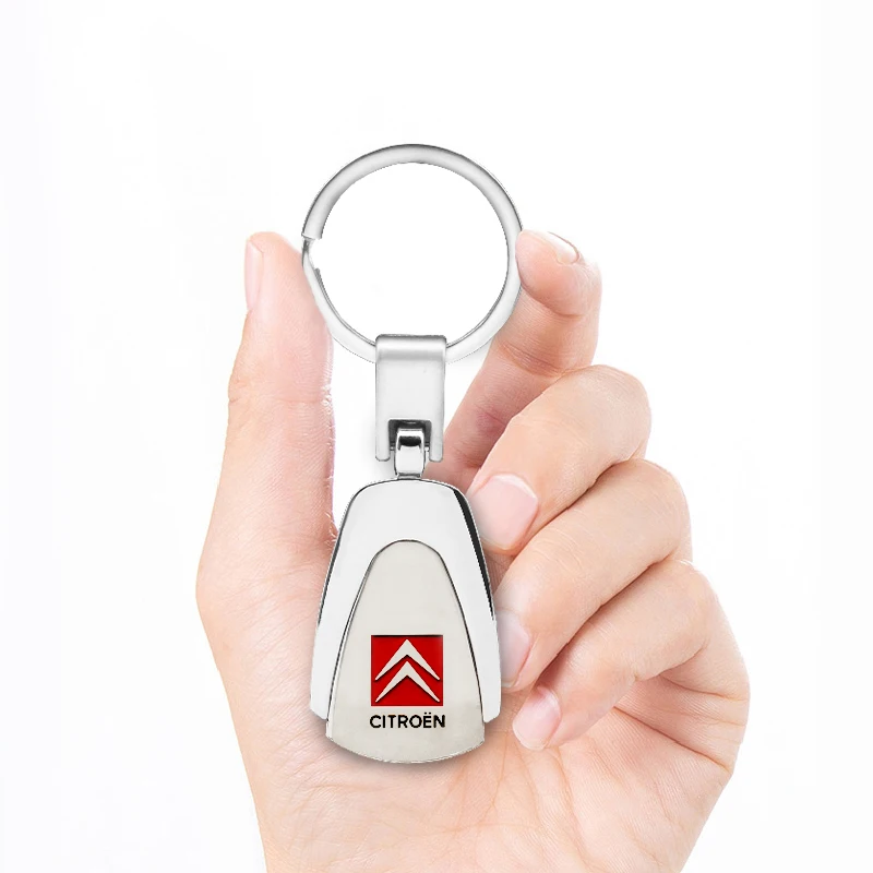 ثلاثية الأبعاد المعادن الجلود سيارة المفاتيح مفتاح سلسلة حلقة اكسسوارات لسيتروين C4 C3 C5 C1 C2 C4L Celysee Xsara بيكاس الصبار حافظة مفاتيح السيارة