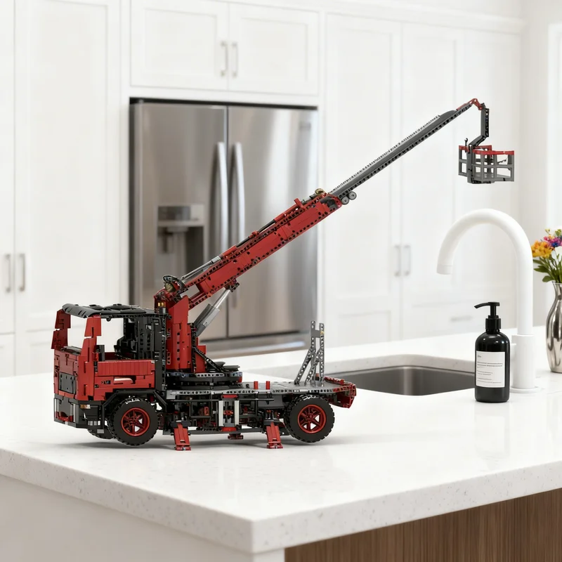 

Конструктор MOC «Пожарная машина-автовоз» (4056 деталей), модель C, для технических строительных блоков, креативный подарок, коллекционный декор, премиум-класс для детей и взрослых, для рабочего стола