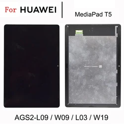 Pantalla LCD de 10,1 pulgadas para móvil, montaje de digitalizador con panel táctil, para Huawei MediaPad T5 10, AGS2-L09, AGS2-W09, AGS2-L03, AGS2-W19