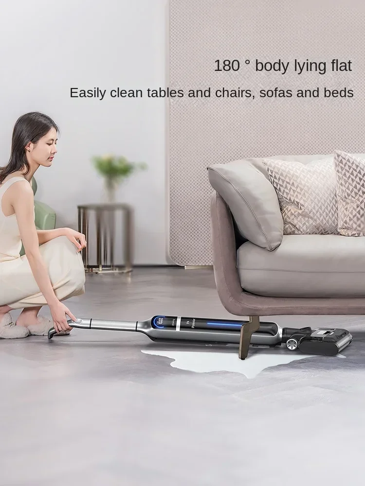 مكنسة كهربائية منزلية من جيمي P4 بولاريس، مكنسة كهربائية، ممسحة أرضية جافة ورطبة، منظف متكامل لإزالة البكتيريا