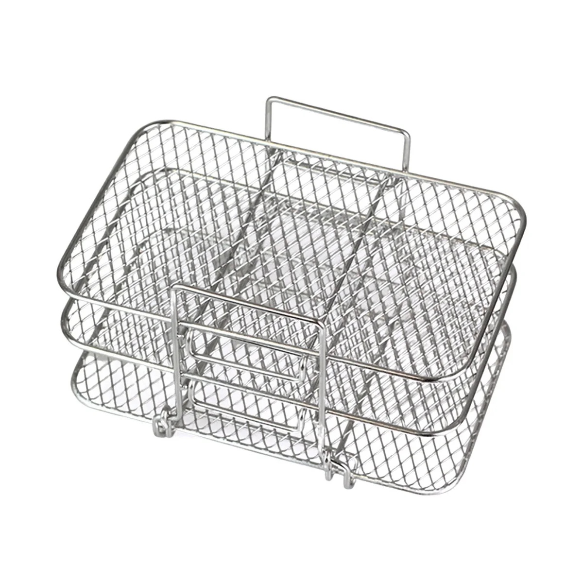 Air Fryer Rack for Dual Air Fryer 304 Stainless Steel Multi-Layer Dehydrator Rack Toast Rack Air Fryer Accessories