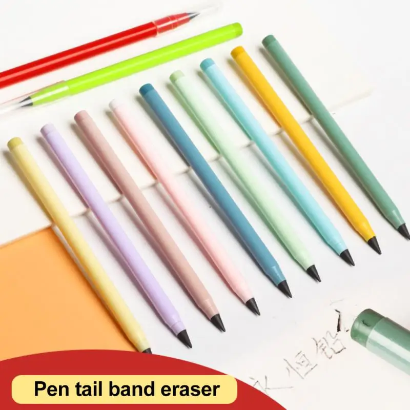 lot Unlimited Writing Eternal Pencil Environmentally Friendly No Ink Pen School Supplies Stationery Pencil Sign Pen Gifts