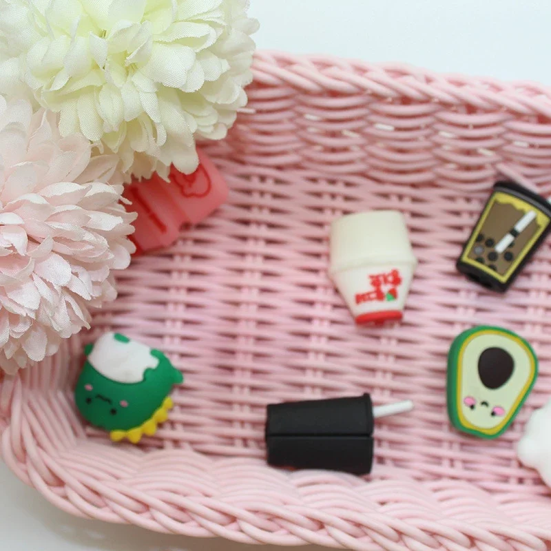 Cute Cartoon Cable Protector Wire Organizer Winder Saver For USB Charging Cable Data Line Earphones Cord Protector Cover