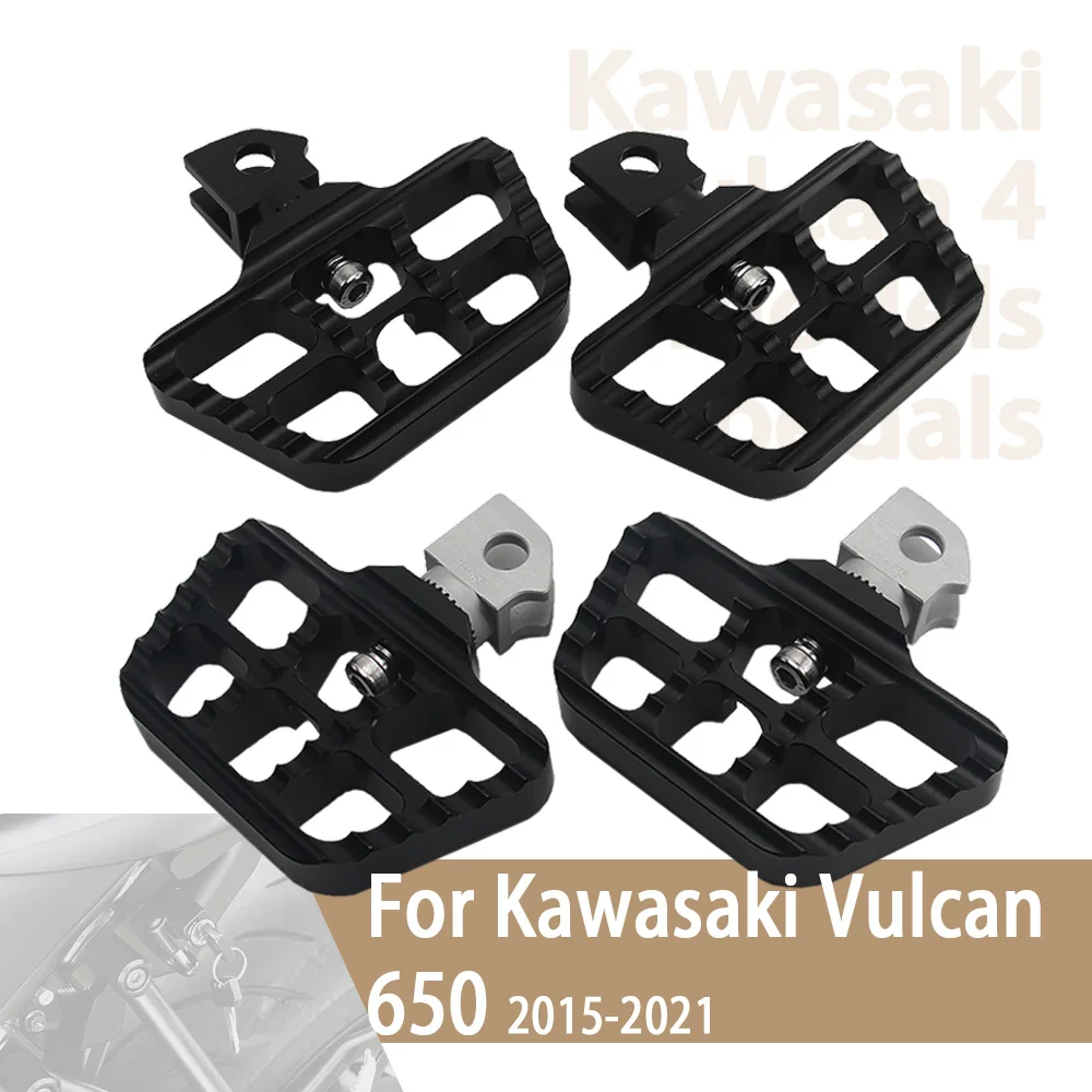 

Motorcycle Front Footrest For Kawasaki Vulcan 650 2015-2021 Adjustable Foot Pegs Rotatable FootPegs Foot Rest Rider Pad