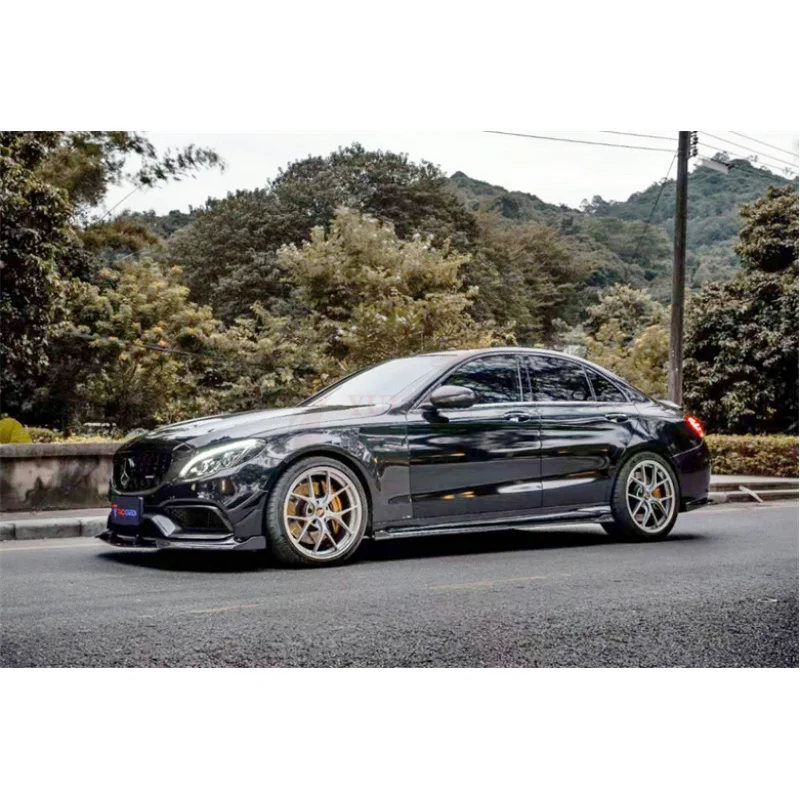 

For Mercedes-Benz C-Class W205 C63 2016-2019 Four-Door TAKD Style Dry Carbon Fiber Fenders