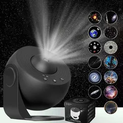 Projetor LED Night Light Galaxy, projetor de céu estrelado, lâmpada de planetário para quarto, crianças decorativas, presente infantil, rotação 360