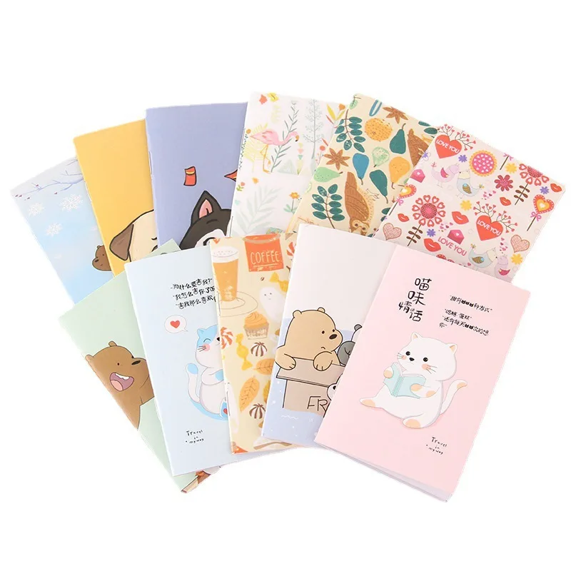 Cartoon creative mini book portable pocket book student reward small gift small  notebook notepad planners  agenda