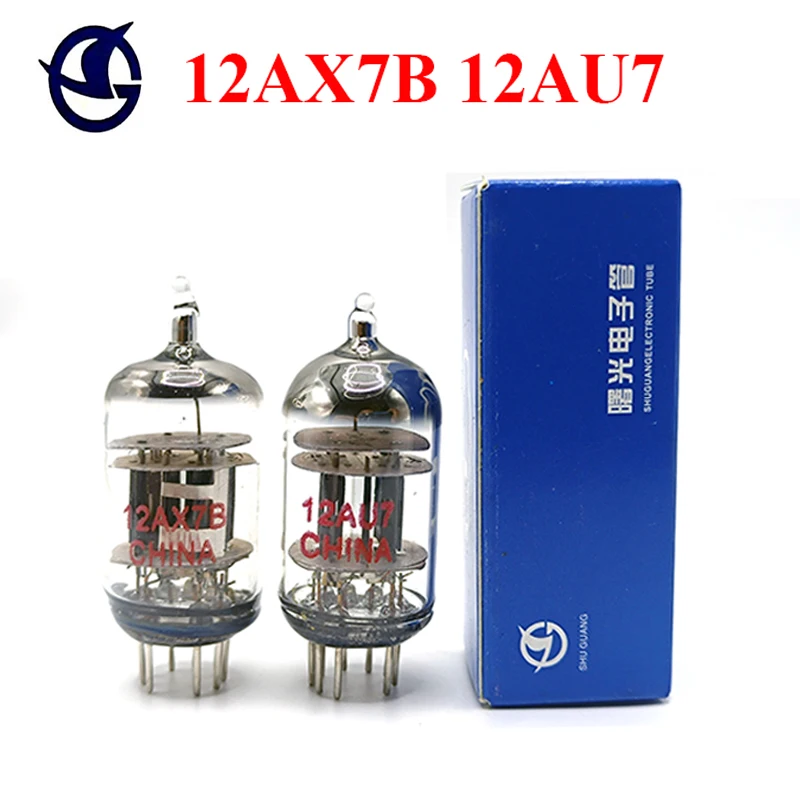 12AX7B 12AU7 Shuguang Vacuum Tube Replaces ECC83 ECC82 6N4 for Vacuum Tube Preamplifier HIFI Preamplifier Diy Amplifier Audio