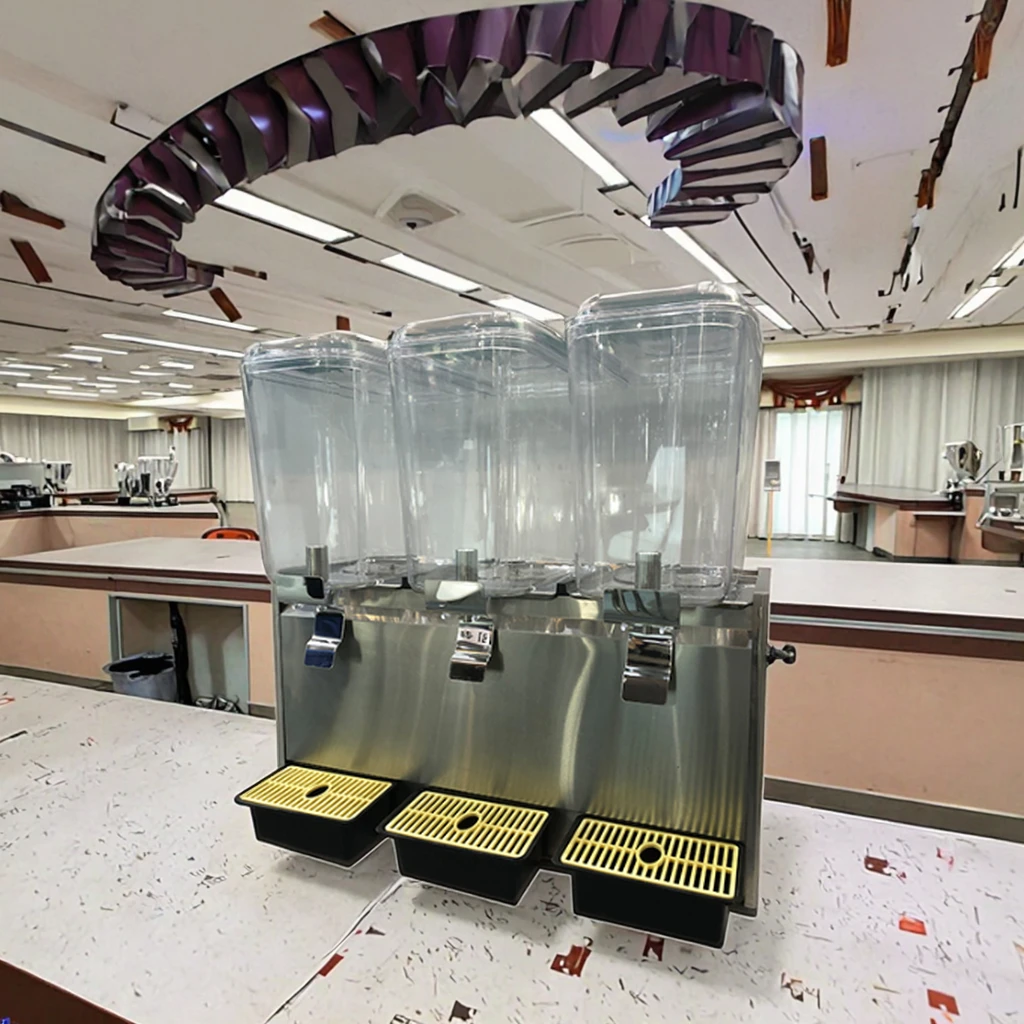 Catering-Ausrüstung, 2 Tanks, 3 Tanks, Fruchtsaftspender, 18 l, Getränkespender für kalte Getränke zum Verkauf