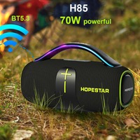 Hopestar H85 Boombox Professional Bluetooth Speaker 70W Powerful Outdoor Portable Sport Subwoofer Support USB TF Card TWS Play