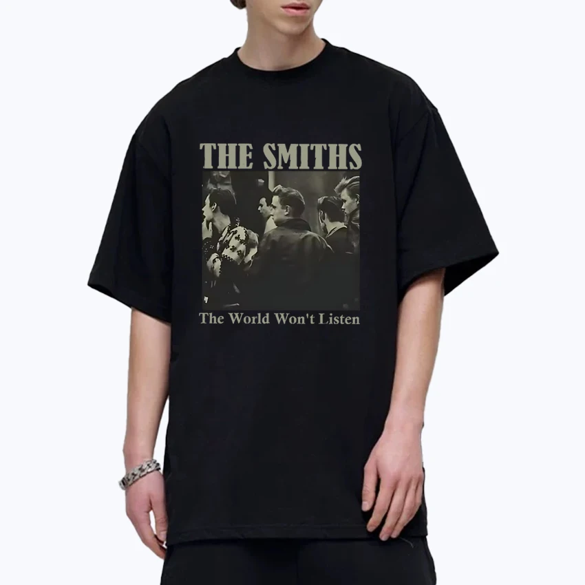 

Hot sale The Smiths Rock Band Men Women short sleeve t-shirts Cotton Summer Street Hip Hop Oversized Crew Neck Unisex Tee shirt