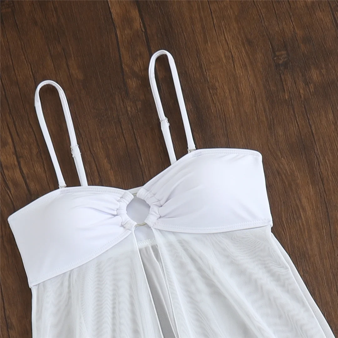 Sexy Bikini mit hohem Beinausschnitt, Damen-Badeanzug, zweiteiliges Bikini-Set, gepolsterter Badeanzug, Badebekleidung, Modell V7651. – Detail 10
