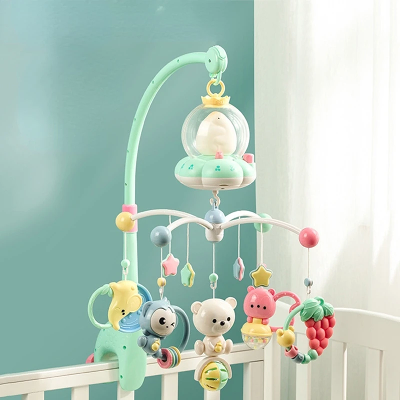 2023 Baby Toys Cute Activity Musical Spiral Crib Stroller Car Seat Travel Hanging Animals Toys Baby Boys Girls Rattles Bed Bell