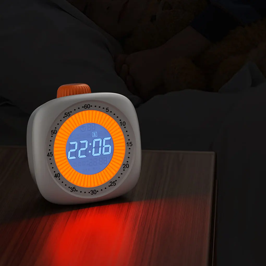 مؤقت لمهارات إدارة الوقت للأطفال مع مؤقت بصري 4 في 1 منبه لساعة مدير الوقت