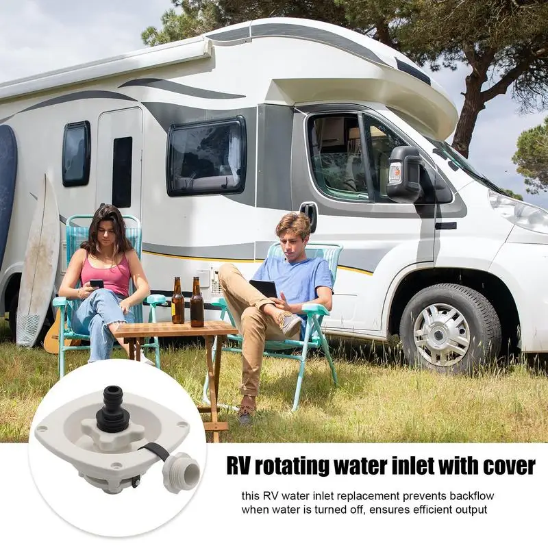 RV Water Inlet With Cover City Water Connection For RV Camping Car Water Connection Fittings Water Tank Hose Filler For Marine