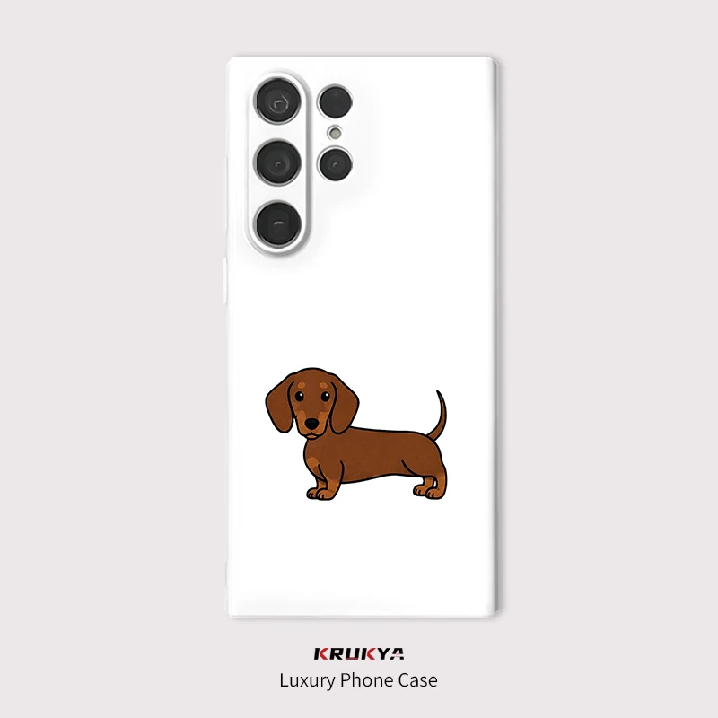 Pattern Cute Little Dog Phone Case For Samsung Galaxy S25 S24 FE S26+ S 26 S21 S20 S23 Ultra S22 5G Shockproof Hard PC Cover