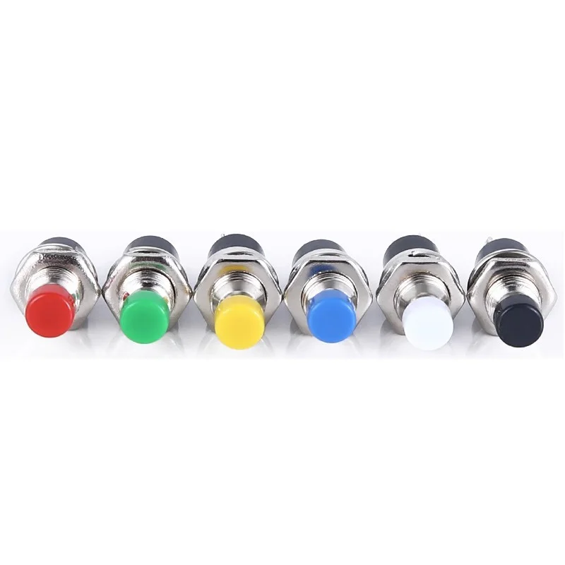 1/6 PCS,7MM,Mini Round Momentary Push Button Switch Press The Self-Reset,Normally Open 1NO,Normally Closed 1NC,Micro Switchs