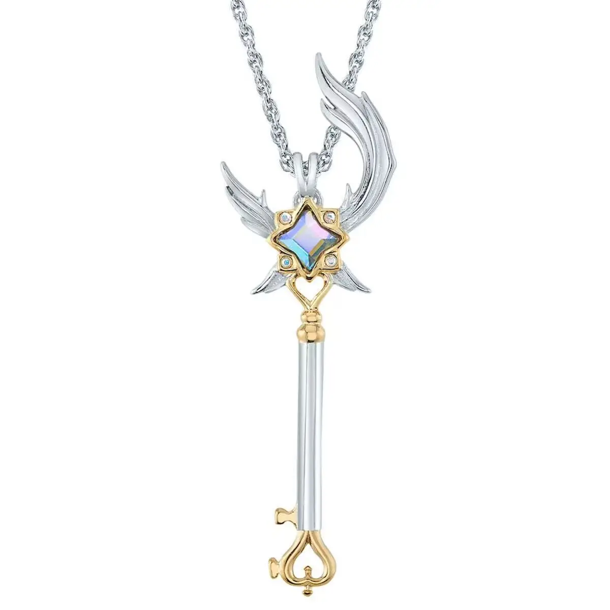 League of Legends Metal Necklace Lol Star Guardian The Starchild Soraka Staff Pendant Neckchain Couple Valentine's Day Gifts