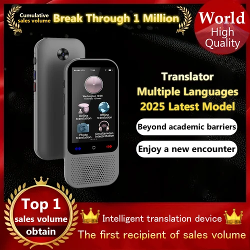 Dispositivo traductor de idiomas Soporte de traducción AI ChatGPT 138 Dispositivo de traducción en tiempo real Traductor Ai Traducción de voz con