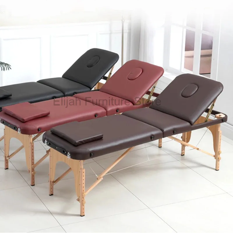 Nordic Convenience Massage Tables Collapsible Ear Picking and Moxibustion Massage Tables Beauty Salon Furniture Massagebett HBMT