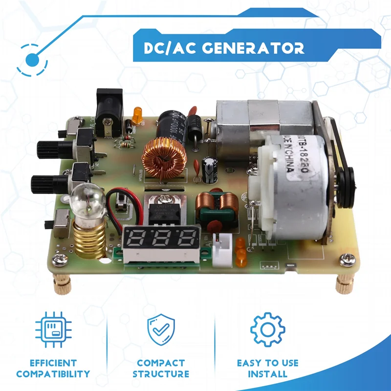 TA-DC/AC Generator Power Experimental Energy Model Electric Motor Generator Model Student Hand Generator Model