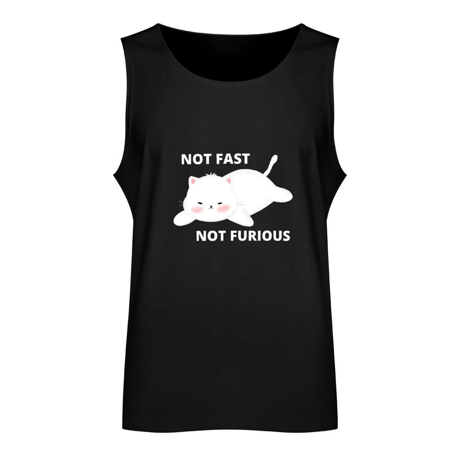 Copy ofNot Fast Not furious cat Tank Top gym for men Men's clothes luxury style summer clothes for men