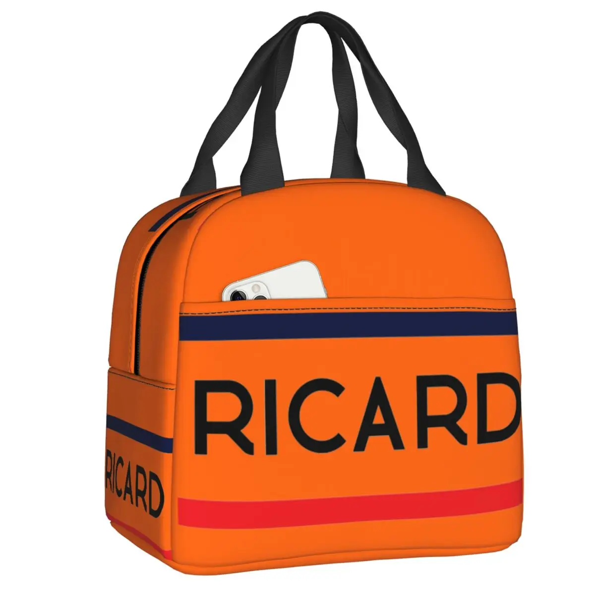 

Изолированная сумка для обедов Custom Ricards Drink для женщин, водонепроницаемая термосумка-холодильник для офиса, пикника, путешествий