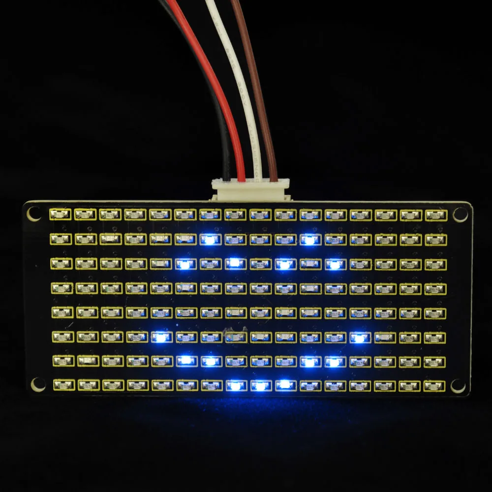 KEYESTUDIO 8x16 LED Dot Matrix Board With PH 2.54 Connector +4Pin Cable For Arduino DIY Projects Parts