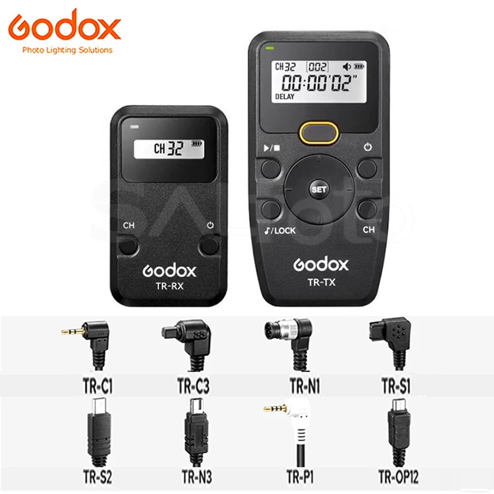 Godox TR-C1 C3 N1 N3 S1 S2 P1 OP12 2.4GHz Wireless Timer Remote Control TR-TX RX for Canon Nikon Sony Olympus Panasonic Pentax